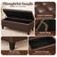 Banc de rangement capitonné en similicuir de 45 po pour le salon-153217701