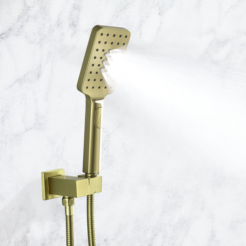All-In-One Kit with Rough in-Valve, Brushed Gold