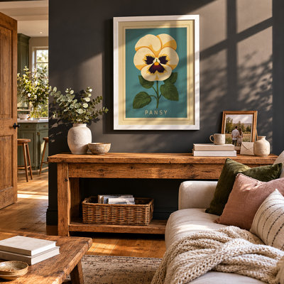 Pansy Botanical - Framed Print