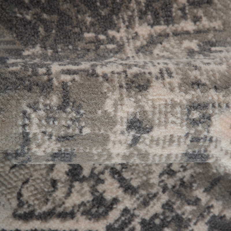 Tapis traditionnel gris / beige Traditional, Rectangle 5 pi 3 po x 7 pi 6 po