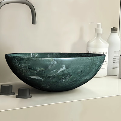Lavabo vasque en marbre de 15,7 pouces de largeur, 5,9 po de hauteur, pierre naturelle, surface polie, structure de salle de bain 15,7 x 5,9 pi