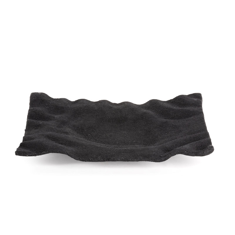 Plateau en aluminium coulé Damren, H 2 po x l 16 po x P 16 po, Noir