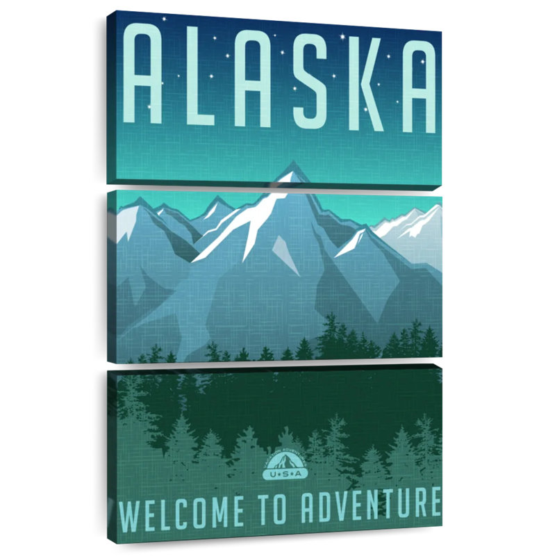 Nicci Alaskan Adventure Welcome, H 65 po x l 42 po