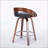 Stylish and Comfortable Bar Stools Set of 2 with Swivel Function and Soft Cushion Seat-1208887842