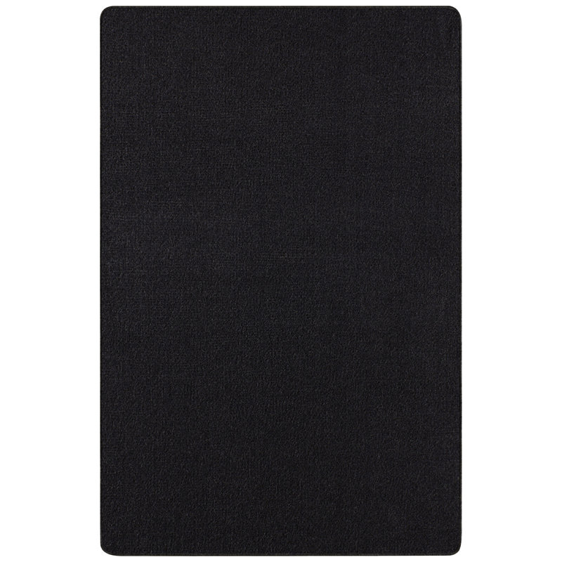 Nasty Tufted Black Rug, Rectangle 80 x 150cm