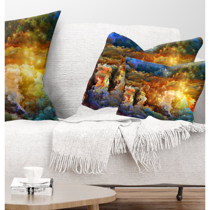 What Colors May Come - Abstract Printed Pillow