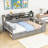 Wooden Daybed with 2 Drawers Storage and Built-in-Desk-2062152091