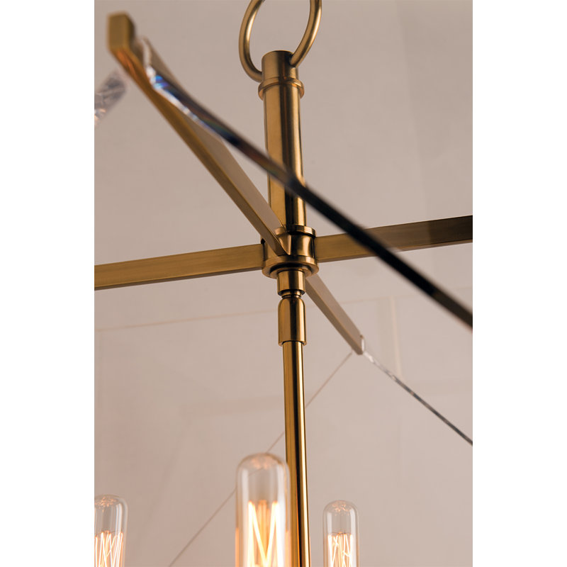Plafonnier encastré 4 lumières 12 po Travis, Laiton vieilli