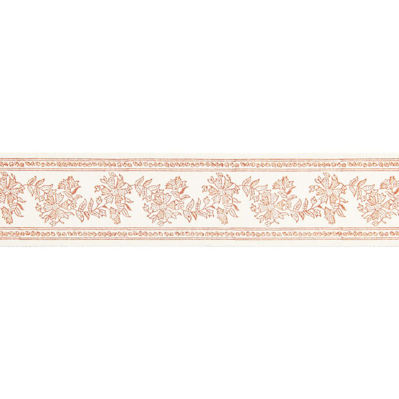 Pacifica Citra Block Print 100% Cotton Fabric, Coral