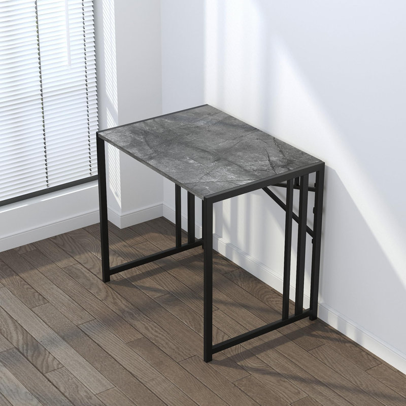 Metal Base Computer Desk, Grey/Black