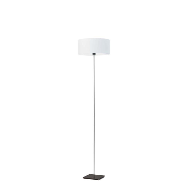 Ayania 150cm Traditional Floor Lamp, Black, White
