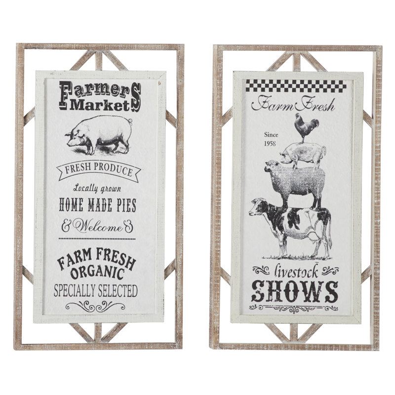 Farmhouse Wall Decor on Metal