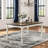 Sireci Oak Solid Wood Base Dining Table
