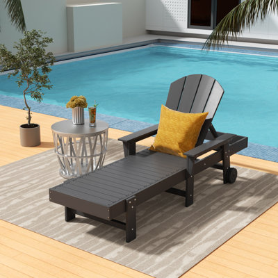 Laguna 77.6" Long Outdoor All-Weather Poly Single Chaise