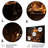 Orange Black Fire Toumpet Tools Music Entertainment Wall Decor on Metal