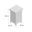 Aubusson 35cm W Bedside Table-90296346-125308391
