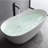 59'' L x 30.7'' W Freestanding Soaking Solid Surface Bathtub