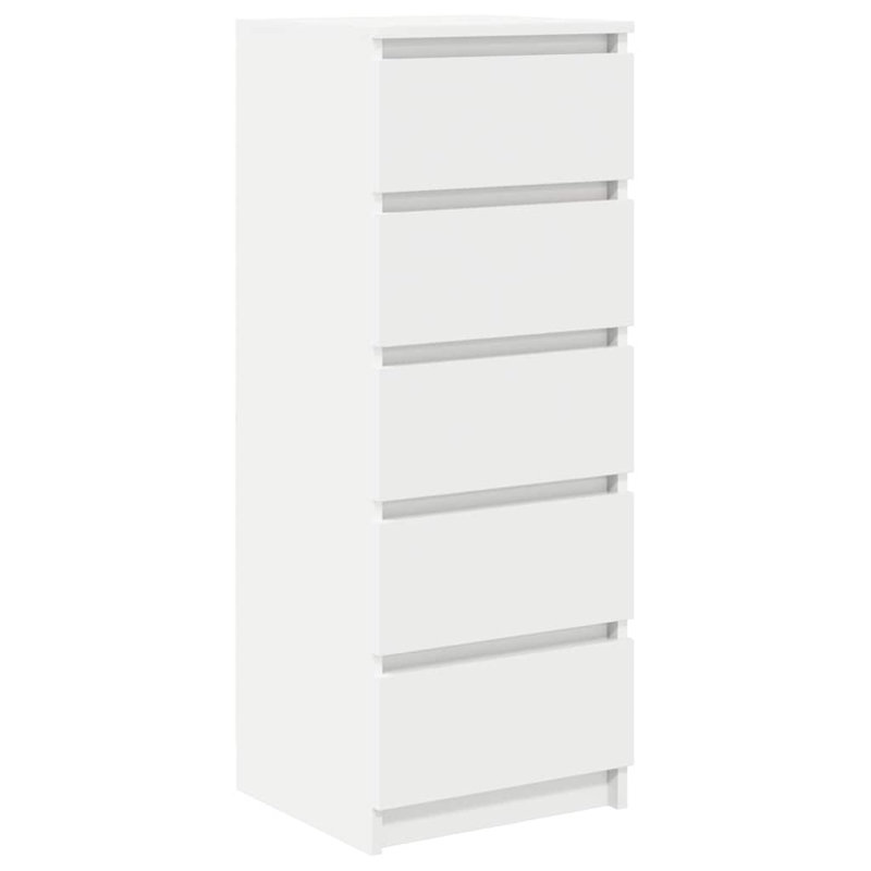 Sideboard With Drawers 37.5X35x99 Cm Engineered Wood, White
