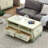 Round edge smooth coffee table