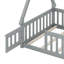 Lit de plancher avec rails et porte, avec lit de tente avec lattes et clôture-1471506040-1471506042