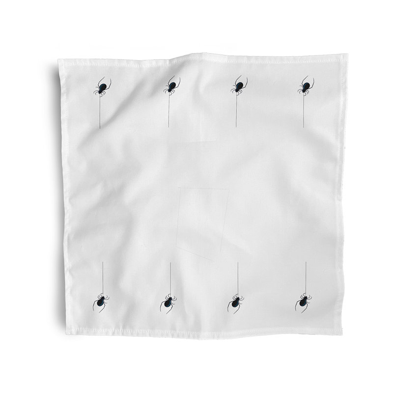 Eeek! Serviette 22 po, L 18 po x L 18 po, Noir