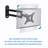 Articulating Arm Mount Bracket for 12" - 24" LCD LED Flat Screen Monitor Displays