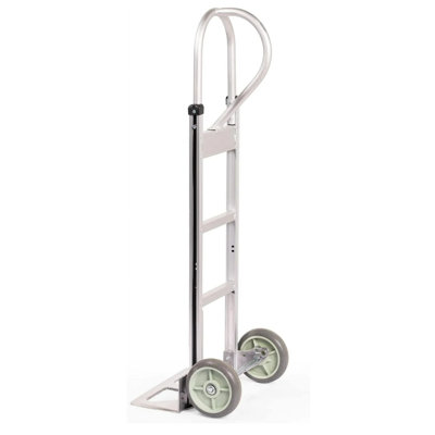 Aluminum Hand Truck-Vertical Loop Handle-8" Hard Rubber Tires-