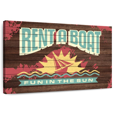 Rent A Sailboat Wall Sign
