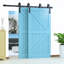 Ensemble de quincaillerie de porte de grange à deux portes Classic Design-1631729544