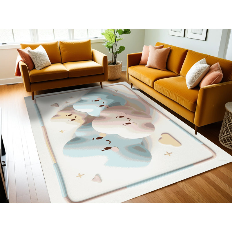 Tapis pour chambre de bébé Zoomie Kids, Rectangle 2 pi x 3 pi