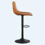 Ensemble de 2 tabourets de bar modernes, tabourets pivotants réglables en similicuir, hauteur de comptoir-1060695224