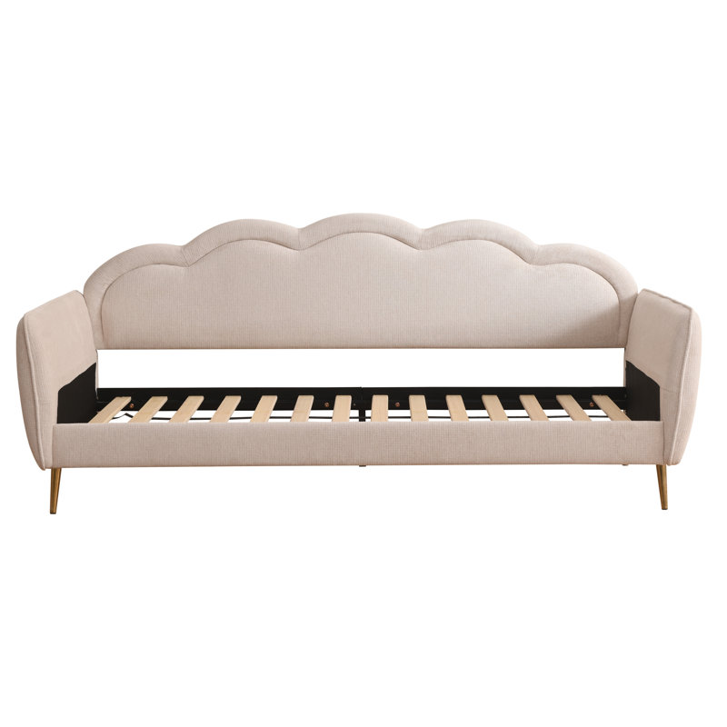 Lit de jour en forme de nuage, Beige