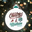 Xmas Christmas Wishes Wooden Bauble Plaque
