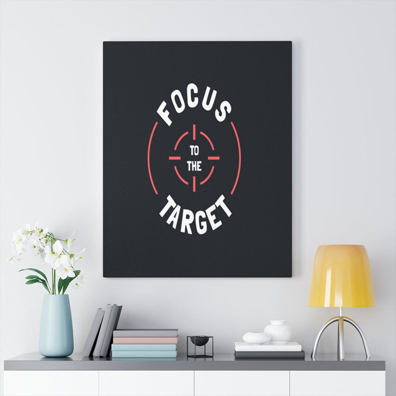 Focus To The Target - Wrapped Canvas Print