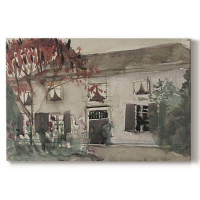 Paysages rétro-Dxxxiv -Galerie enveloppée Cavas