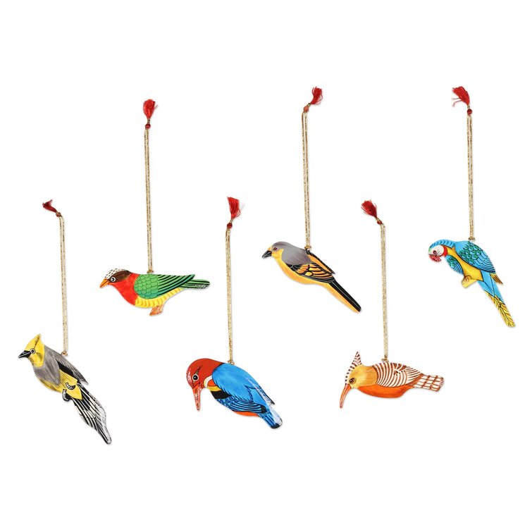 Wood Ornaments (Set of 6)