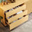 Buffet en bois 63 "63", crédence moderne avec barrière coulissante en bois