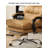 Modern Cat Scratch Leather Office Chair with Steel Base