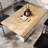 48"L x 30"W Solid Wood Tabletop w/ 27" x 15" Two-Column Dining Height Table Base-2051811151-2051811145