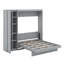 Lit escamotable mural Murphy avec tablettes, garde-robe et DEL-2105862109-2105862110