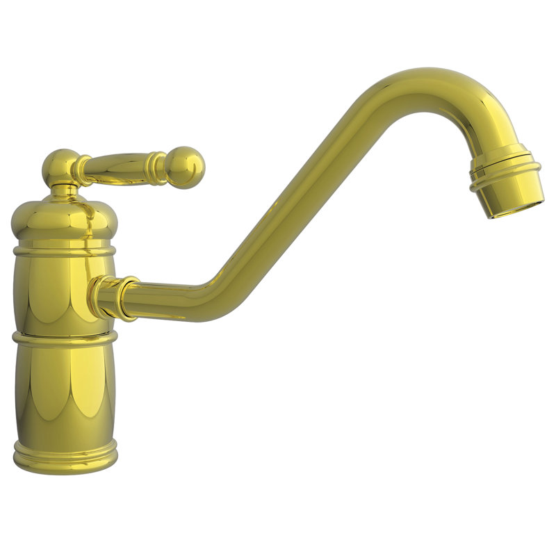 Nadya Single Handle Kitchen Faucet, Uncoated Polished Brass (Living, non-returnable)