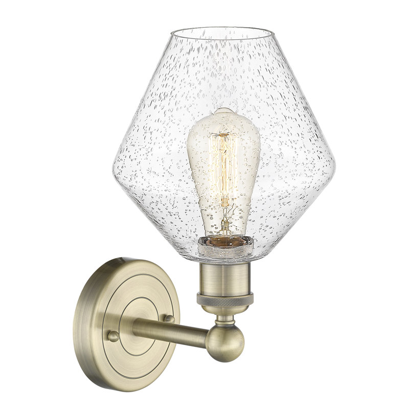 Amylea Steel Armed Sconce, Antique Brass