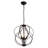 Avers 17.3" W 4-Light Wrought Iron Geometric Chandelier-2055892143
