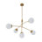 Modern 5-Light Glass Globe Dimmable Chandelier-1085523594