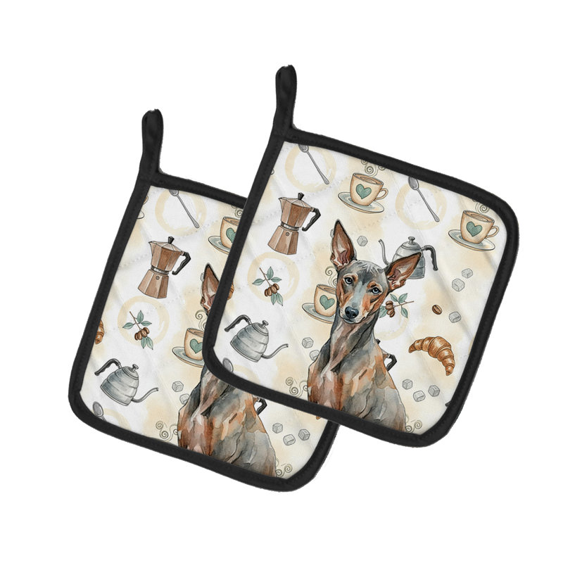 Paire de porte-cafetières Xoloitzcuintli