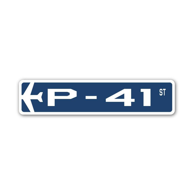 Plaque de rue Briarcliff P-41 Air Force, H 4 po x l 18 po x P 1 po