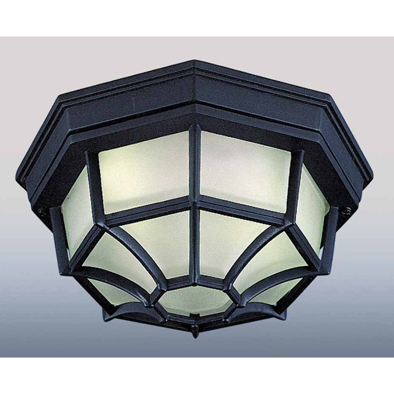 Plafonnier encastré 1 lumière, Noir