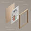 «Eggnog Gingerbread Seasonal Illustration», impression encadrée sur papier, 4 pièces-97770279-97770280