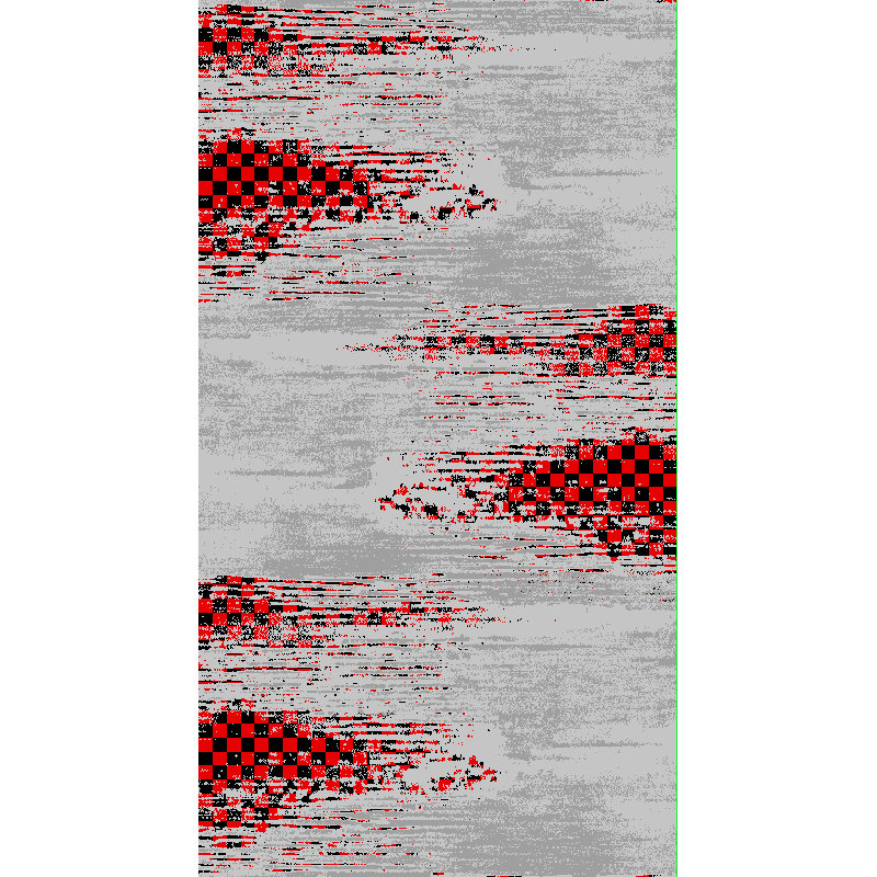Tapis rouge/gris Saxmundham, Rectangle 5 pi x 8 pi