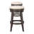 Swivel Upholstered Counter Stool with Solid Wood Frame-1919185231-1919398847